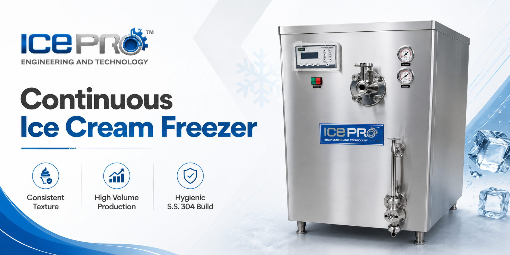 Continuous Ice Cream Freezer