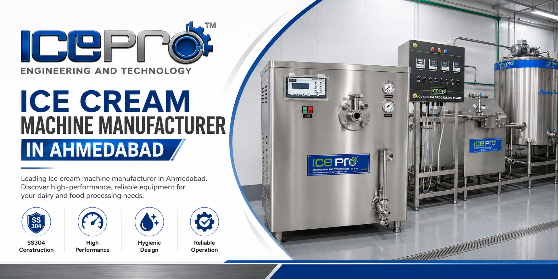 Ice Cream Machine Manufacturer in Ahmedabad