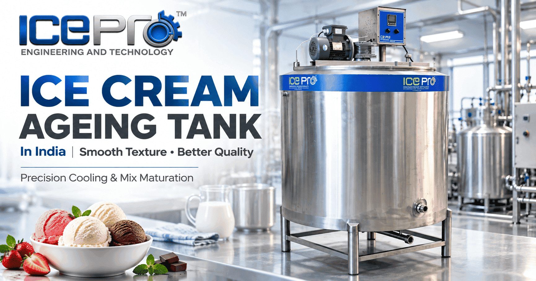 Ice Cream Ageing Tank in India