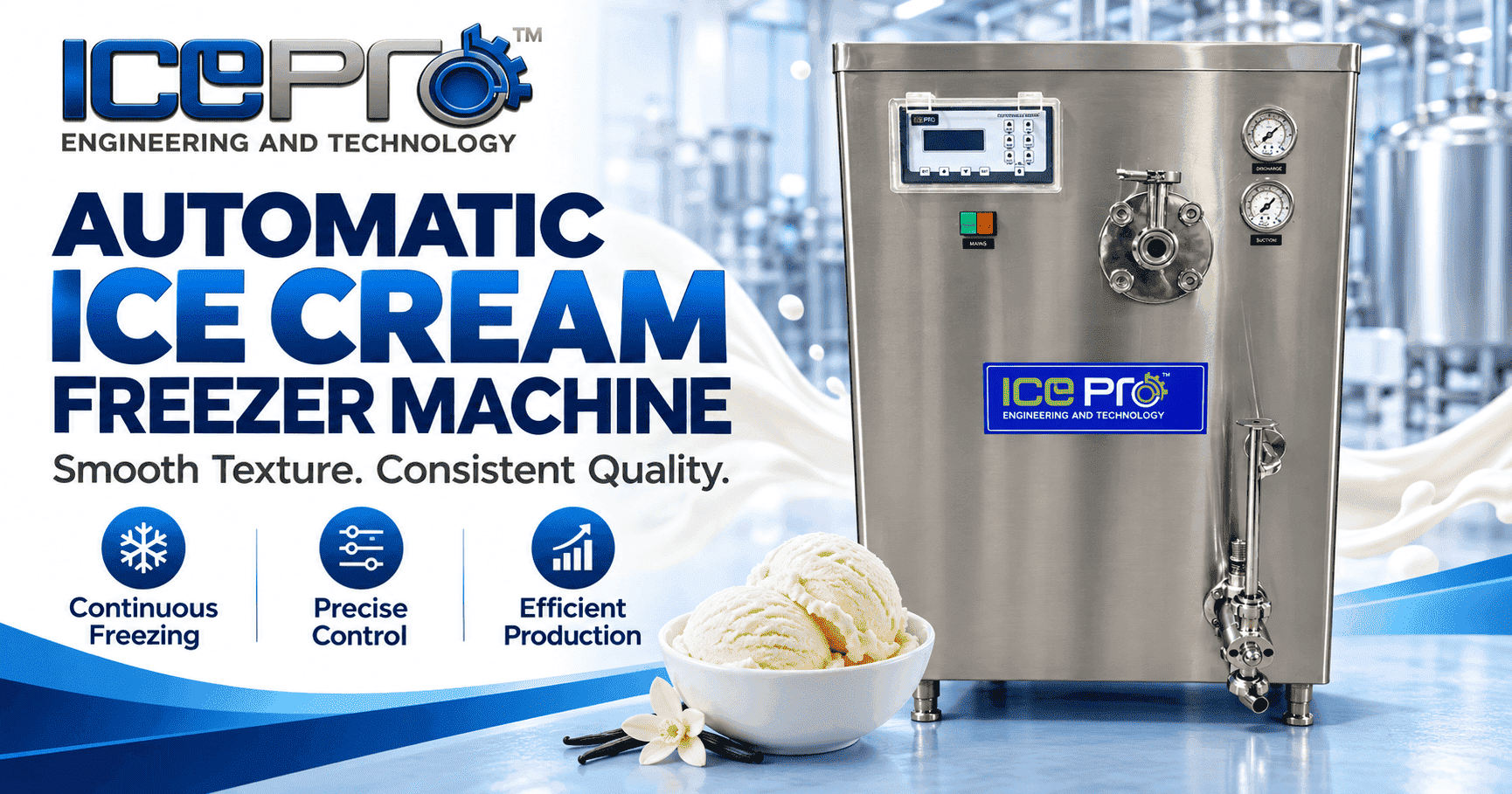 Automatic Ice Cream Freezer Machine