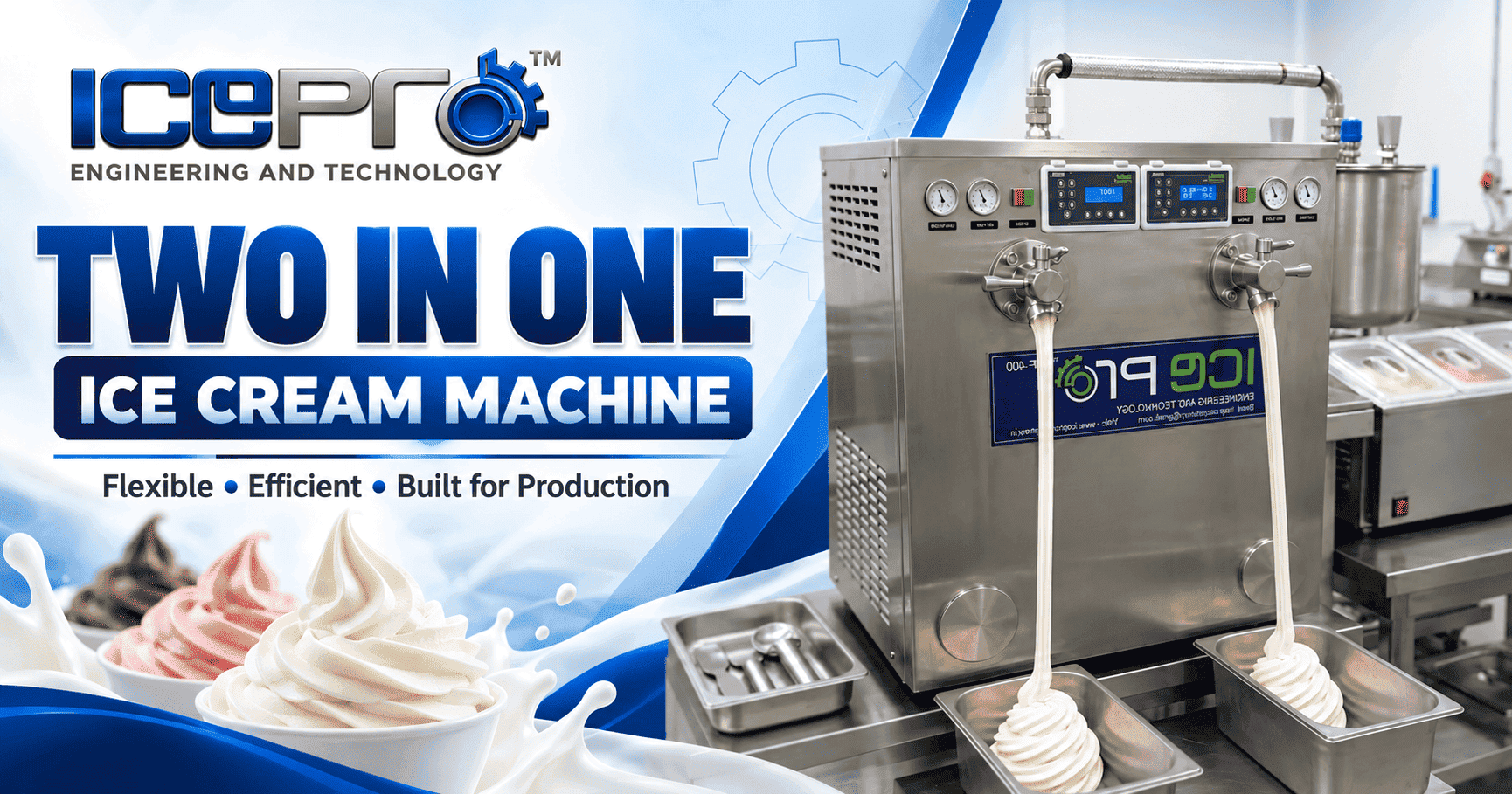 Two In One Ice Cream Machine Manufacturer
